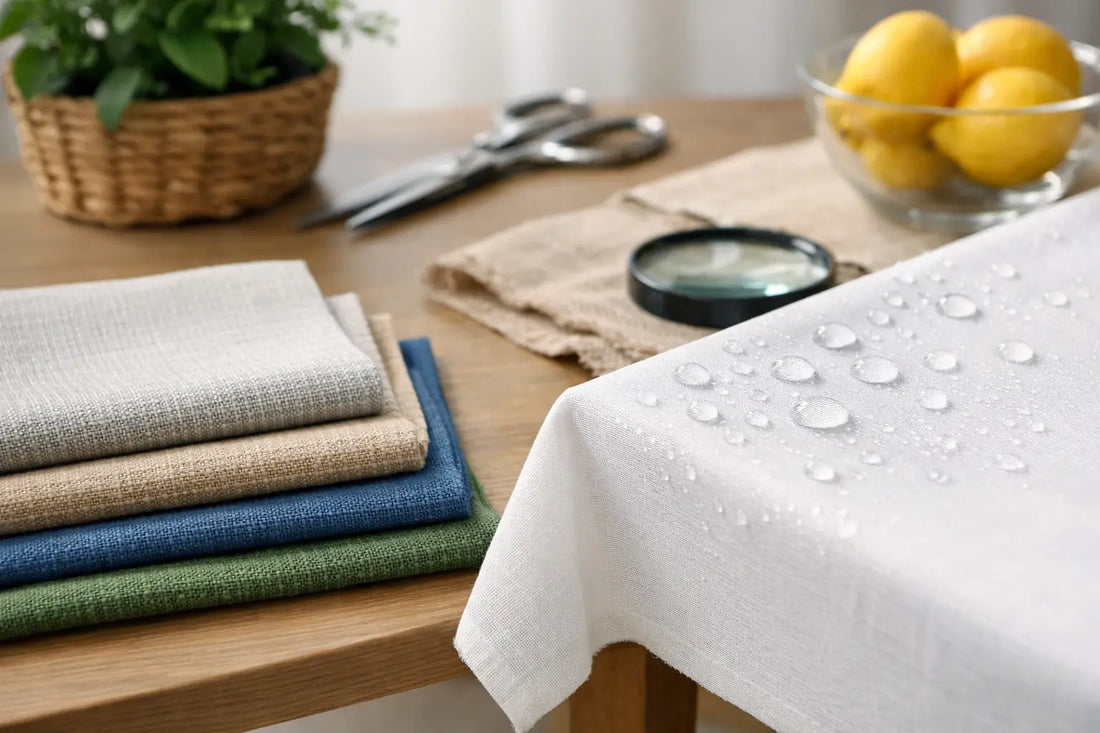 Choisir un tissu pour une nappe résistante