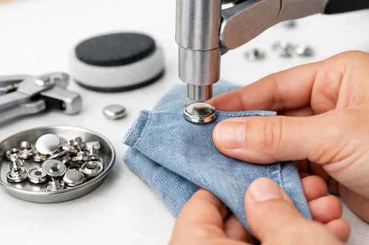 Monter un bouton pression sans abîmer le tissu
