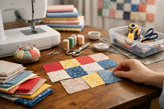 Comment préparer un projet patchwork débutant