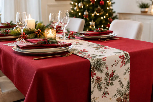 Quel tissu pour une nappe de Noël réussie ?