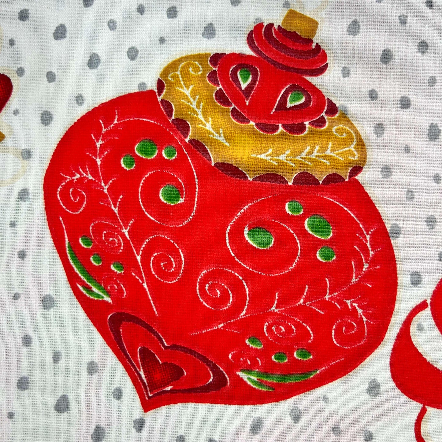 Le Coupon 120x100 Mytissus® - Boules de Noël - MYTISSUS