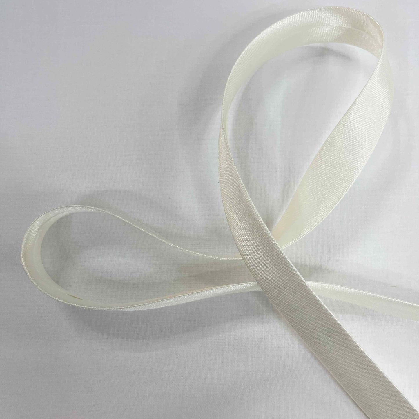 Biais Satin Brillant 20mm - Qualité Couture Professionnelle - Au Mètre-BIAIS-MYTISSUS-Ecru-MYTISSUS