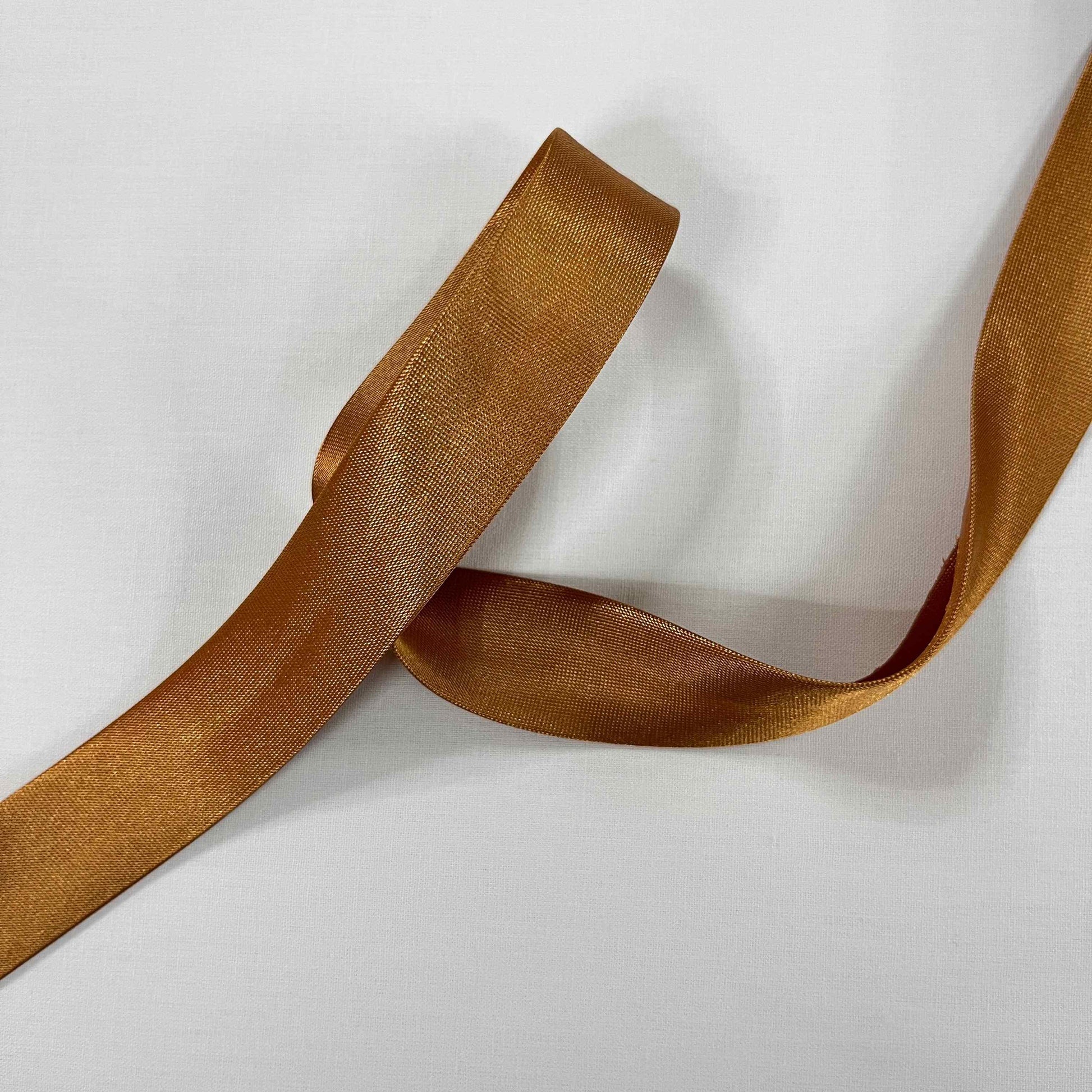 Biais Satin Brillant 20mm - Qualité Couture Professionnelle - Au Mètre-BIAIS-MYTISSUS-Terracotta-MYTISSUS