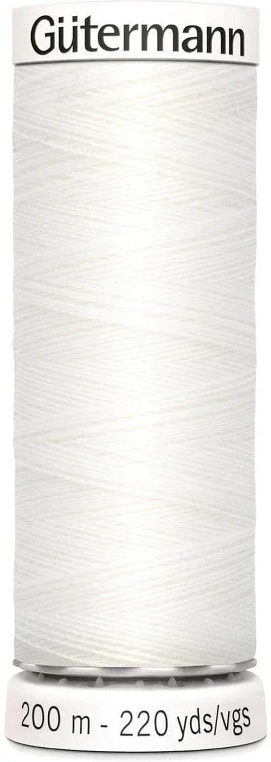 Fil pour tout coudre 200m - Gütermann - Blanc 800 pour Déco et Mode - Boutique MyTissus Marckolsheim Alsace