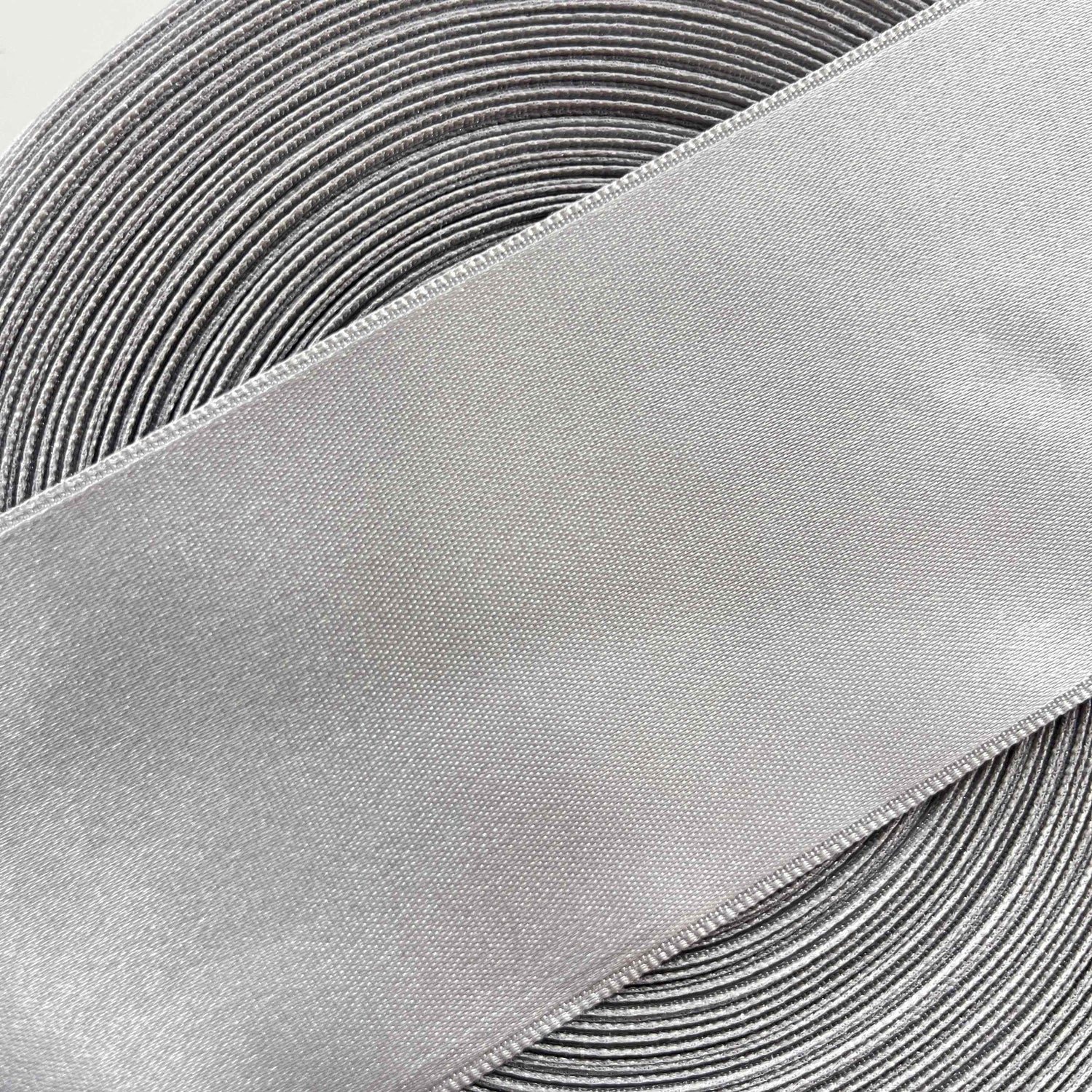 Grand Ruban Satin Couture Pro - Largeur 60mm (6cm) - Haute Résistance & Anti-Effilochage-Ruban-MYTISSUS-Gris-MYTISSUS