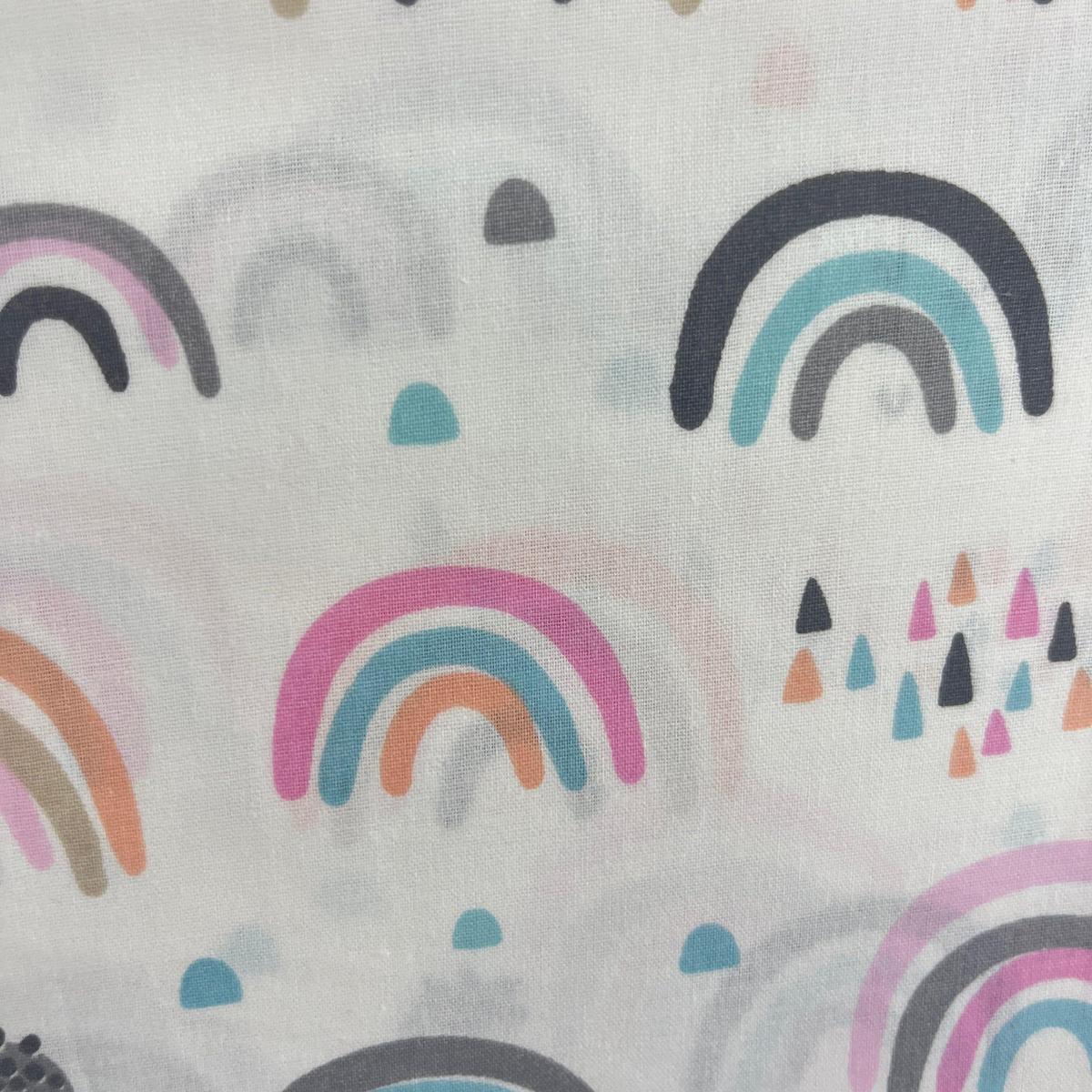 Coupon 100 % Coton 1m x 1m20 - Arc-En-Ciel Coloré - 7,77 €-Boutique MyTissus Marckolsheim Alsace