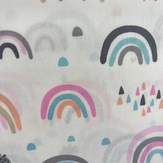 Coupon 100 % Coton 1m x 1m20 - Arc-En-Ciel Coloré - 7,77 €-Boutique MyTissus Marckolsheim Alsace