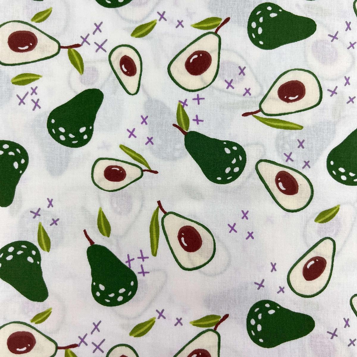 Coupon 100 % Coton 1m x 1m20 - Avocats - 7,77 €-Boutique MyTissus Marckolsheim Alsace