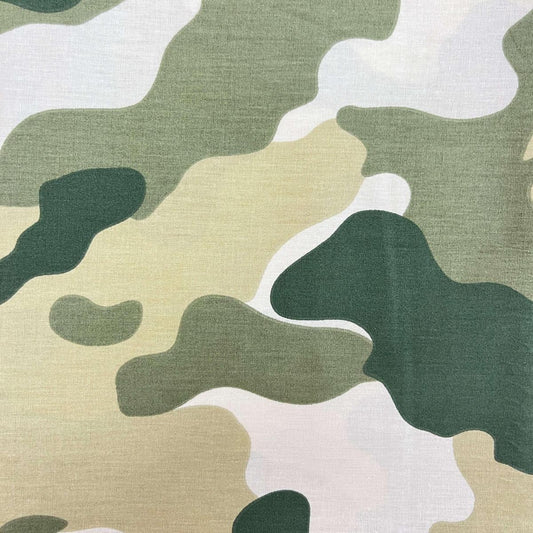 Coupon 100 % Coton 1m x 1m20 - Camouflage Militaire Vert - 7,77 €-Boutique MyTissus Marckolsheim Alsace