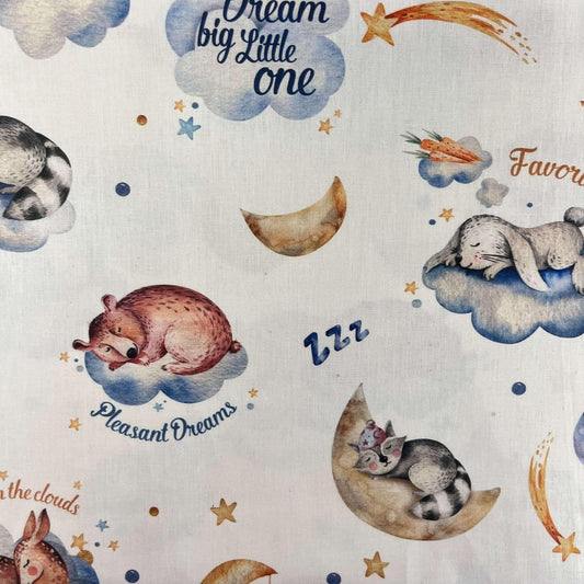 Coupon 100 % Coton 1m x 1m20 - Bonne Nuit - 7,77 €-Boutique MyTissus Marckolsheim Alsace