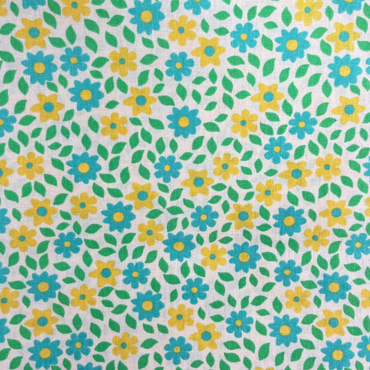 Le Coupon 120x100 Mytissus® - Fleurs Jaunes pour Déco et Mode - Boutique MyTissus Marckolsheim Alsace