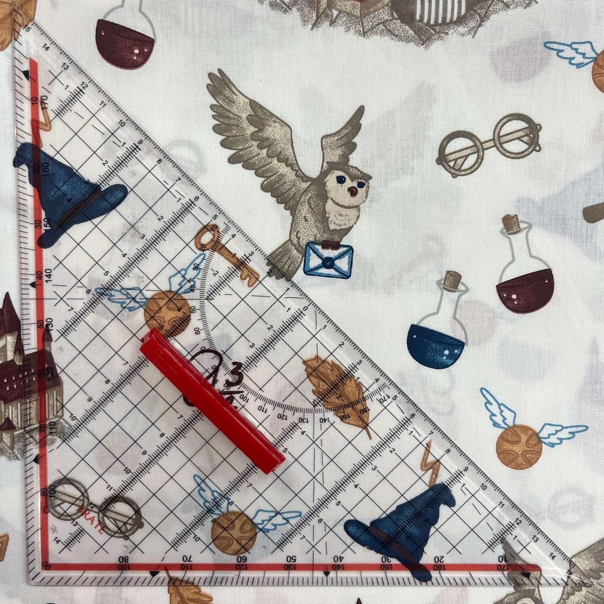 Coupon 100 % Coton 1m x 1m20 - Style Harry Potter Magie - 7,77 €-Boutique MyTissus Marckolsheim Alsace