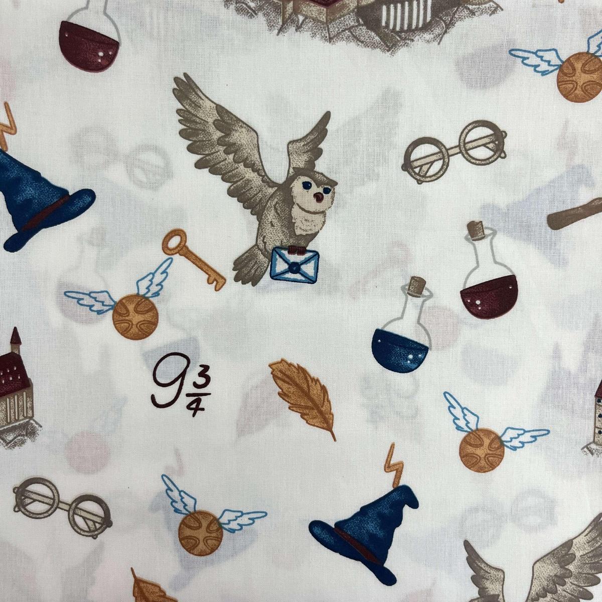 Coupon 100 % Coton 1m x 1m20 - Style Harry Potter Magie - 7,77 €-Boutique MyTissus Marckolsheim Alsace