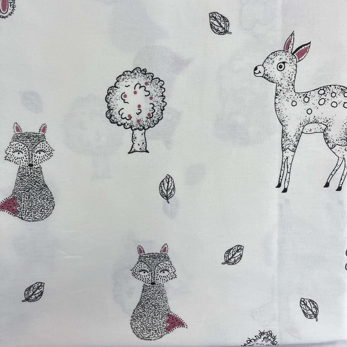 Coupon 100 % Coton 1m x 1m20 - Animaux Dessinés - 7,77 €-Boutique MyTissus Marckolsheim Alsace