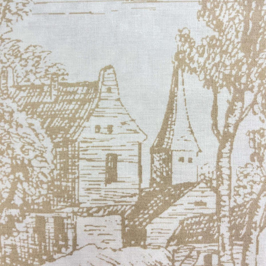 Le Coupon 120x100 Mytissus® - Jouy Village Français pour Déco et Mode - Boutique MyTissus Marckolsheim Alsace