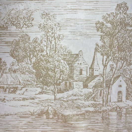 Le Coupon 120x100 Mytissus® - Jouy Village Français pour Déco et Mode - Boutique MyTissus Marckolsheim Alsace