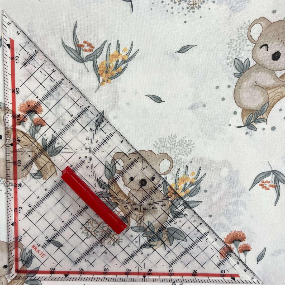 Coupon 100 % Coton 1m x 1m20 - Koala Mignon - 7,77 €-Boutique MyTissus Marckolsheim Alsace