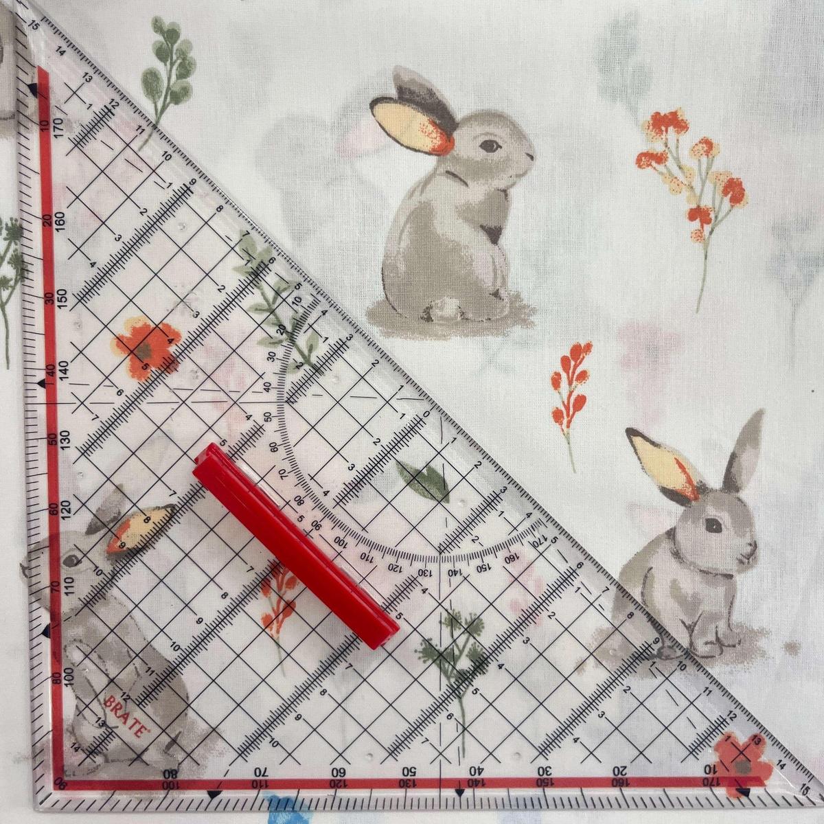 Coupon 100 % Coton 1m x 1m20 - Un Lapin Mignon - 7,77 €-Boutique MyTissus Marckolsheim Alsace