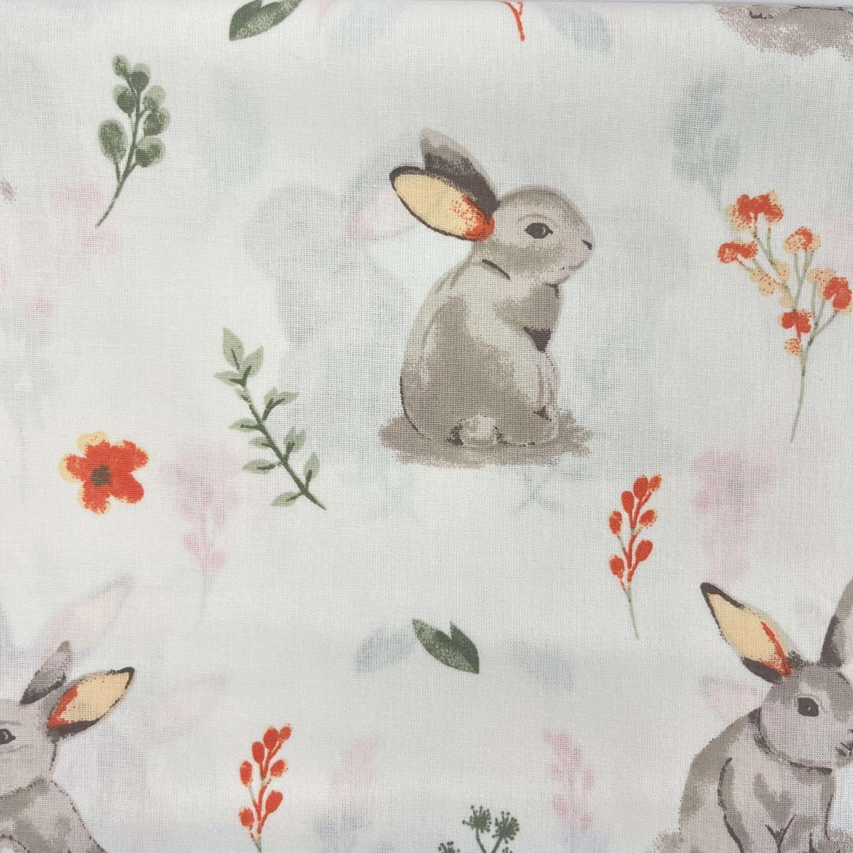 Coupon 100 % Coton 1m x 1m20 - Un Lapin Mignon - 7,77 €-Boutique MyTissus Marckolsheim Alsace