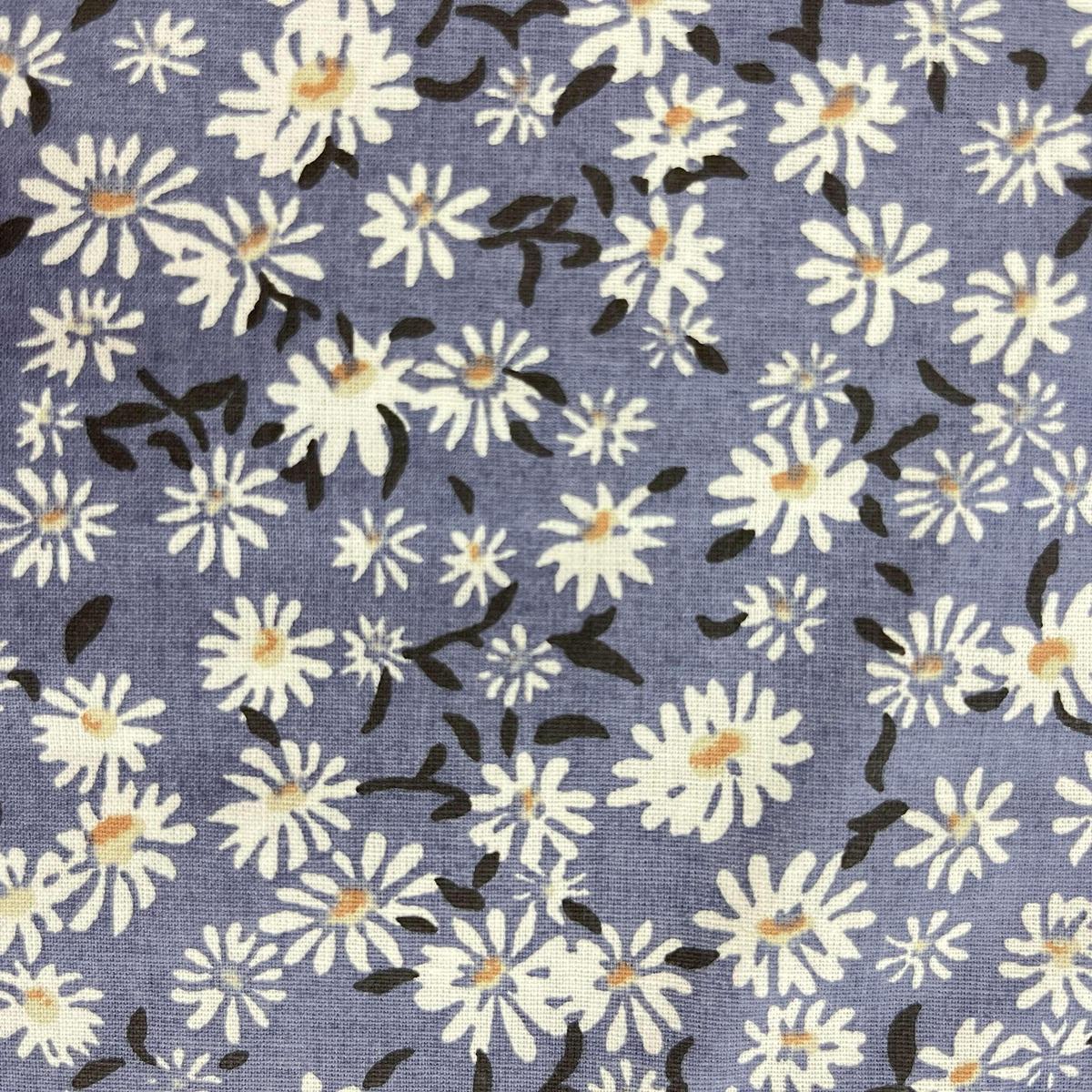 Coupon 100 % Coton 1m x 1m20 - Fleurs Style Liberty Bleu - 7,77 €-Boutique MyTissus Marckolsheim Alsace