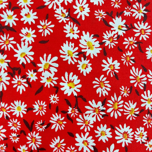 Le Coupon 120x100 Mytissus® - Liberty Rouge pour Déco et Mode - Boutique MyTissus Marckolsheim Alsace