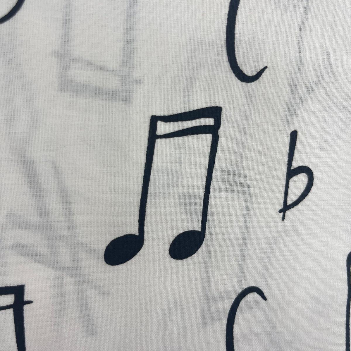 Coupon 100 % Coton 1m x 1m20 - Notes de Musique - 7,77 €-Boutique MyTissus Marckolsheim Alsace