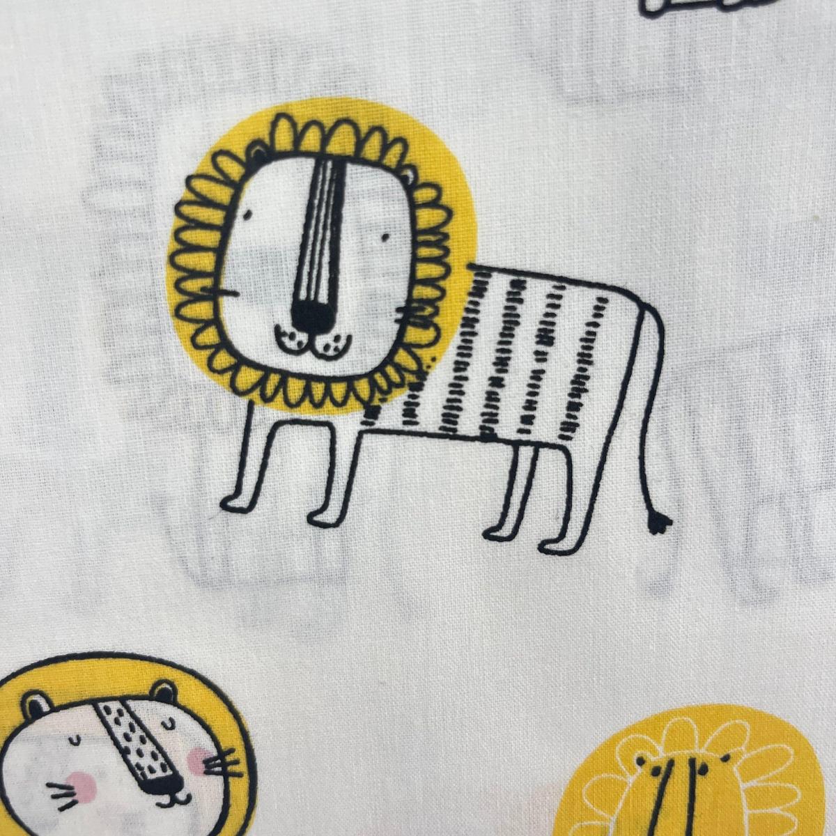 Coupon 100 % Coton 1m x 1m20 - Notre Roi Lion - 7,77 €-Boutique MyTissus Marckolsheim Alsace