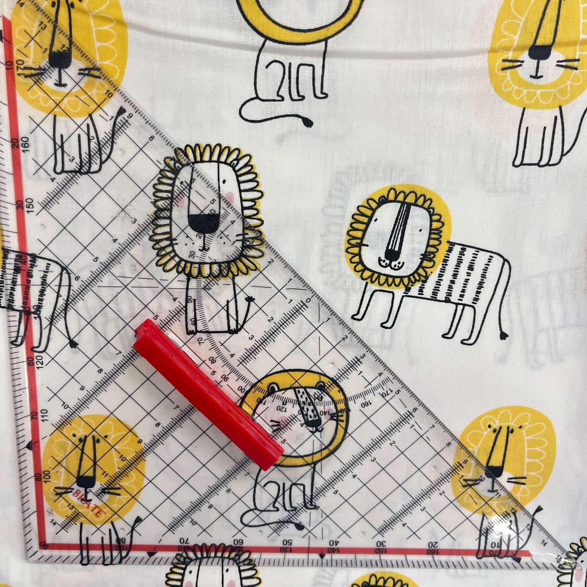 Coupon 100 % Coton 1m x 1m20 - Notre Roi Lion - 7,77 €-Boutique MyTissus Marckolsheim Alsace