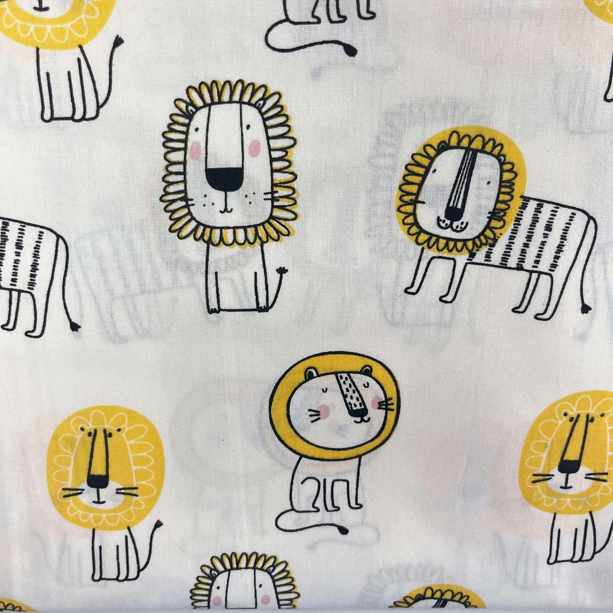 Coupon 100 % Coton 1m x 1m20 - Notre Roi Lion - 7,77 €-Boutique MyTissus Marckolsheim Alsace