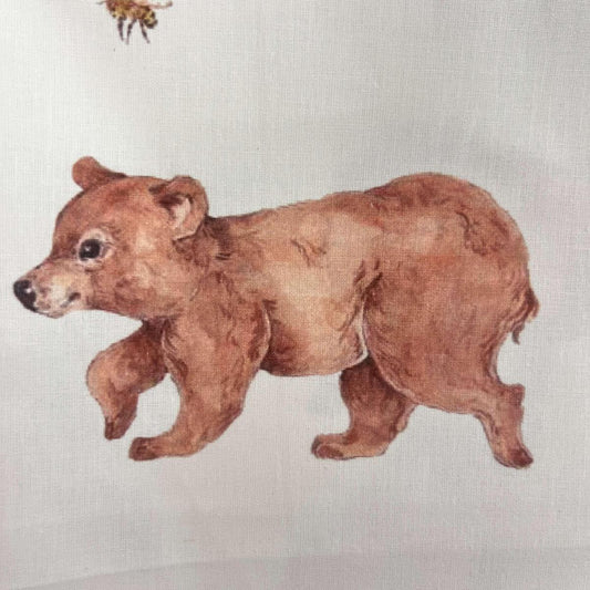 Coupon 100 % Coton 1m x 1m20 - Ours - 7,77 €-Boutique MyTissus Marckolsheim Alsace