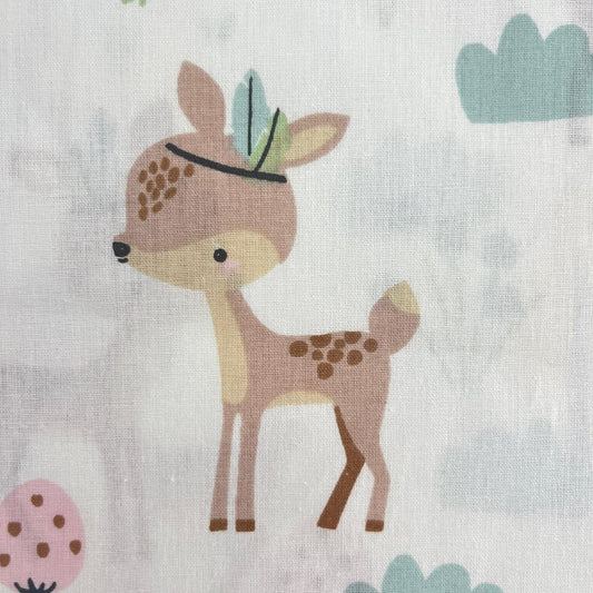 Coupon 100 % Coton 1m x 1m20 - Animaux Forêt - 7,77 €-Boutique MyTissus Marckolsheim Alsace
