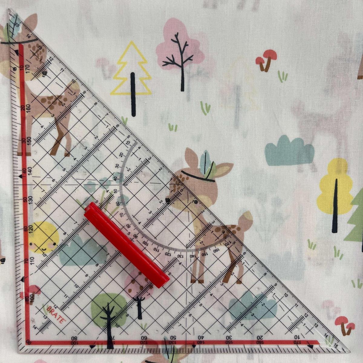 Coupon 100 % Coton 1m x 1m20 - Animaux Forêt - 7,77 €-Boutique MyTissus Marckolsheim Alsace