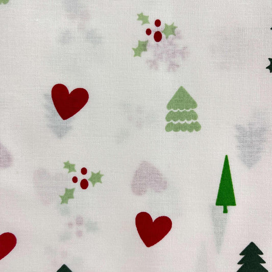 Coupon 100 % Coton 1m x 1m20 - Petits Coeurs - 7,77 €-Boutique MyTissus Marckolsheim Alsace