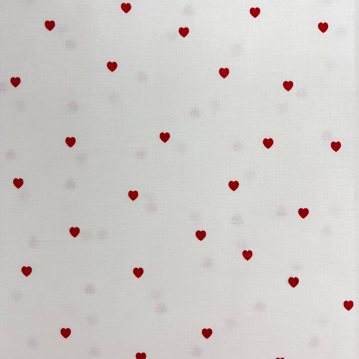 Coupon 100 % Coton 1m x 1m20 - Petits Coeurs - 7,77 €-Boutique MyTissus Marckolsheim Alsace