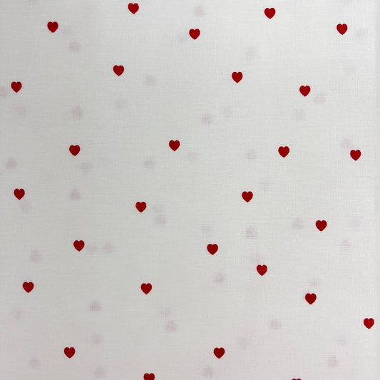 Coupon 100 % Coton 1m x 1m20 - Petits Coeurs - 7,77 €-Boutique MyTissus Marckolsheim Alsace