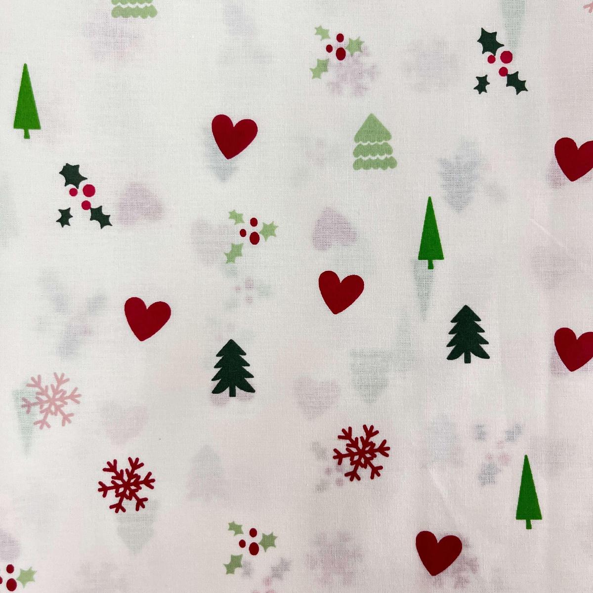 Coupon 100 % Coton 1m x 1m20 - Petits Coeurs - 7,77 €-Boutique MyTissus Marckolsheim Alsace