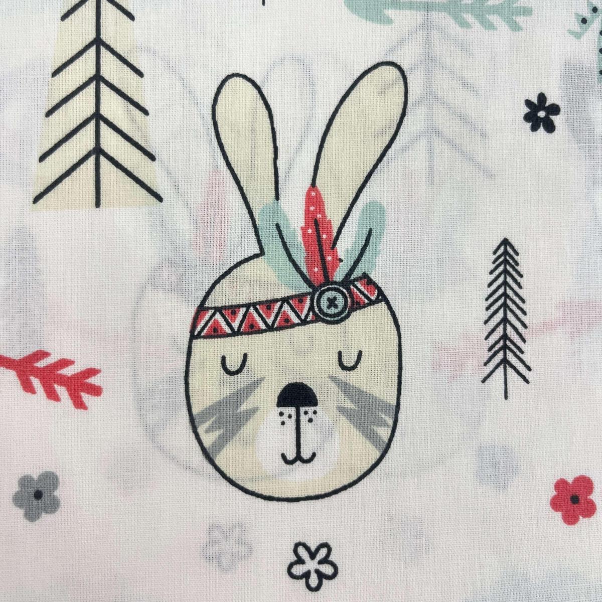 Coupon 100 % Coton 1m x 1m20 - Animaux Indiens - 7,77 €-Boutique MyTissus Marckolsheim Alsace