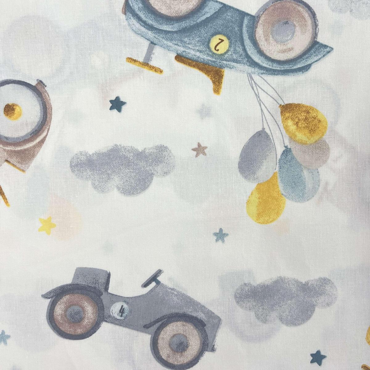 Coupon 100 % Coton 1m x 1m20 - Voitures de Collection Vintage - 7,77 €-Boutique MyTissus Marckolsheim Alsace