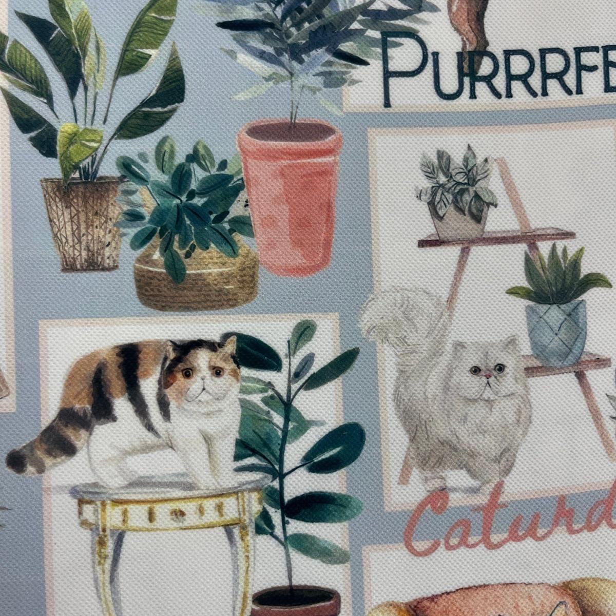 Tissu Chats en Décor - Scènes de Vie Mytissus pour Déco et Mode - Boutique MyTissus Marckolsheim Alsace