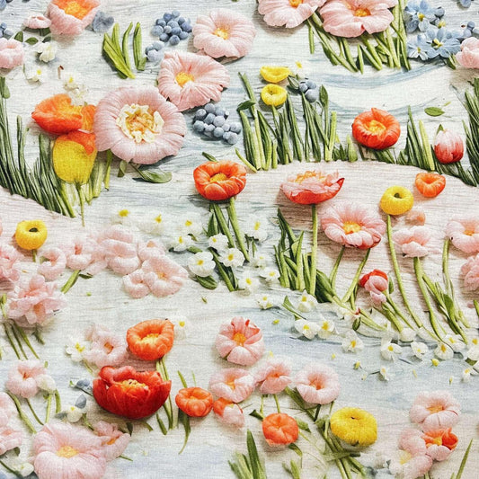Tissu Coton 3D - Printemps Fleuri pour Déco et Mode - Boutique MyTissus Marckolsheim Alsace