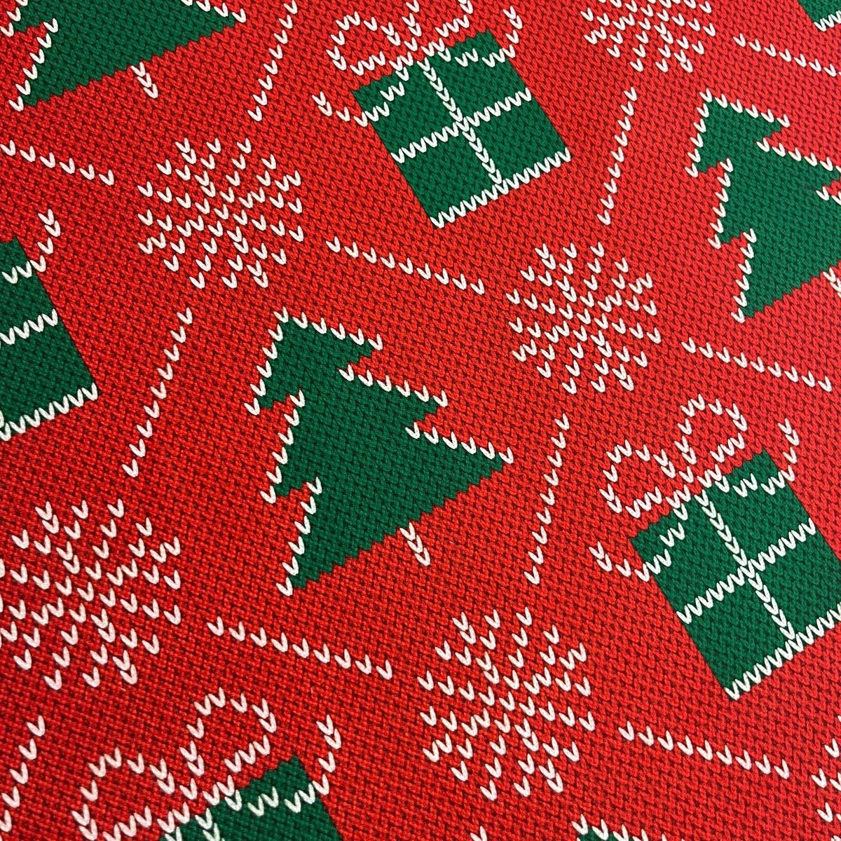 Tissu Impression Numérique Cadeaux et Sapins - Thème Noël Mytissus pour Déco et Mode - Boutique MyTissus Marckolsheim Alsace