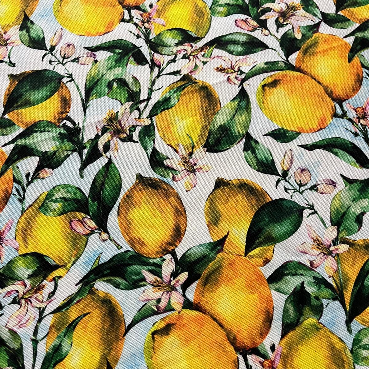 Tissu Impression Numérique - Citrons Vintage pour Déco et Mode - Boutique MyTissus Marckolsheim Alsace
