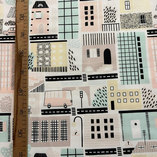 Tissu Impression Numérique - City pour Déco et Mode - Boutique MyTissus Marckolsheim Alsace
