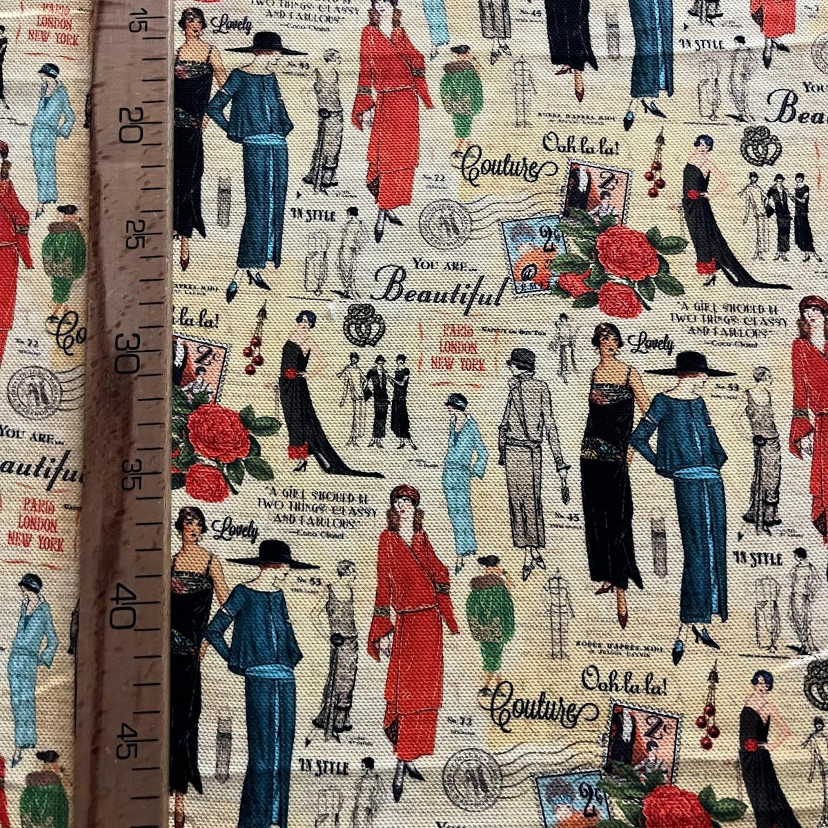 Tissu Impression Numérique Défilé de Mode & Mannequins Haute Couture pour Déco et Mode - Boutique MyTissus Marckolsheim Alsace