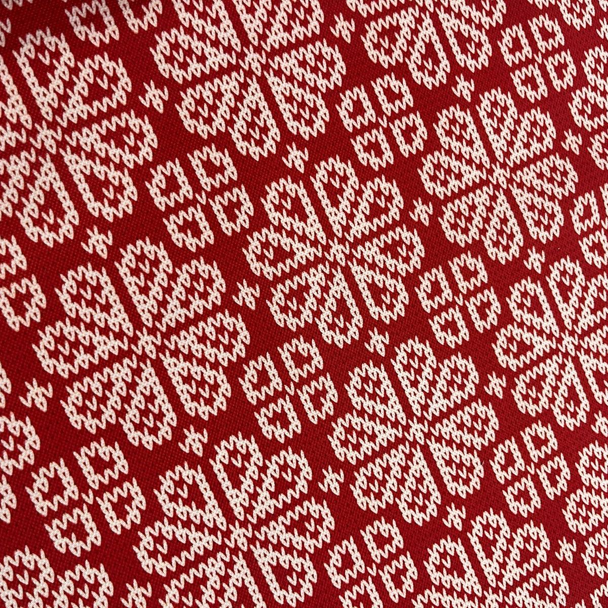 Tissu Impression Numérique Flocons Style Tricot - Thème Hiver Mytissus pour Déco et Mode - Boutique MyTissus Marckolsheim Alsace