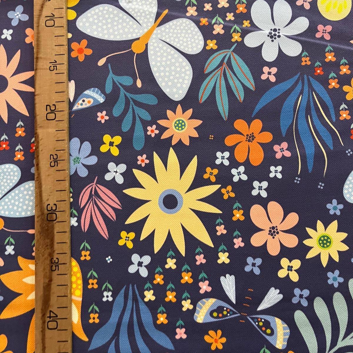 Tissu Impression Numérique - Flower Power Pop Peace & Love MyTissus pour Déco et Mode - Boutique MyTissus Marckolsheim Alsace