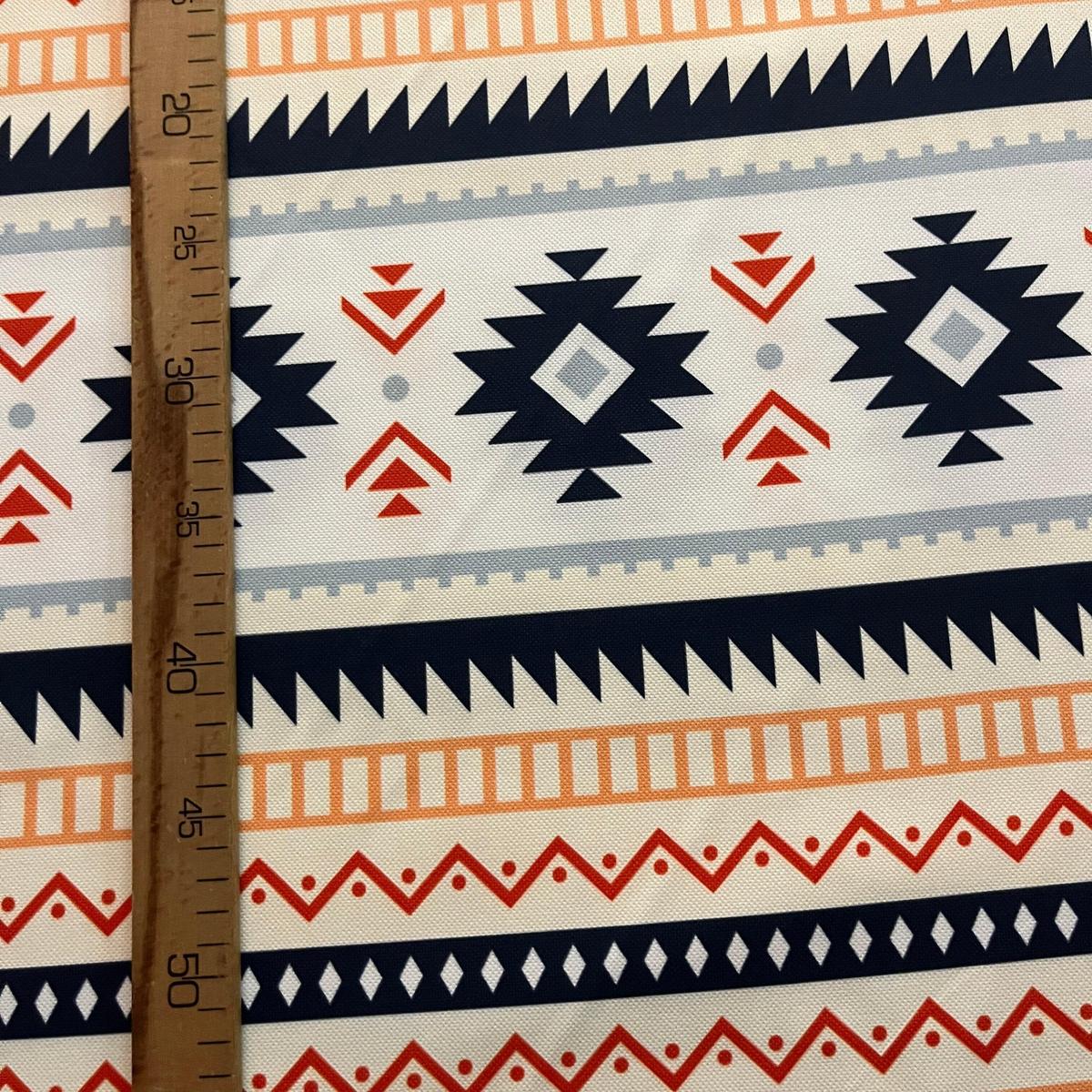 Tissu Impression Numérique - Géométrique Style Kilim Ethnique MyTissus pour Déco et Mode - Boutique MyTissus Marckolsheim Alsace