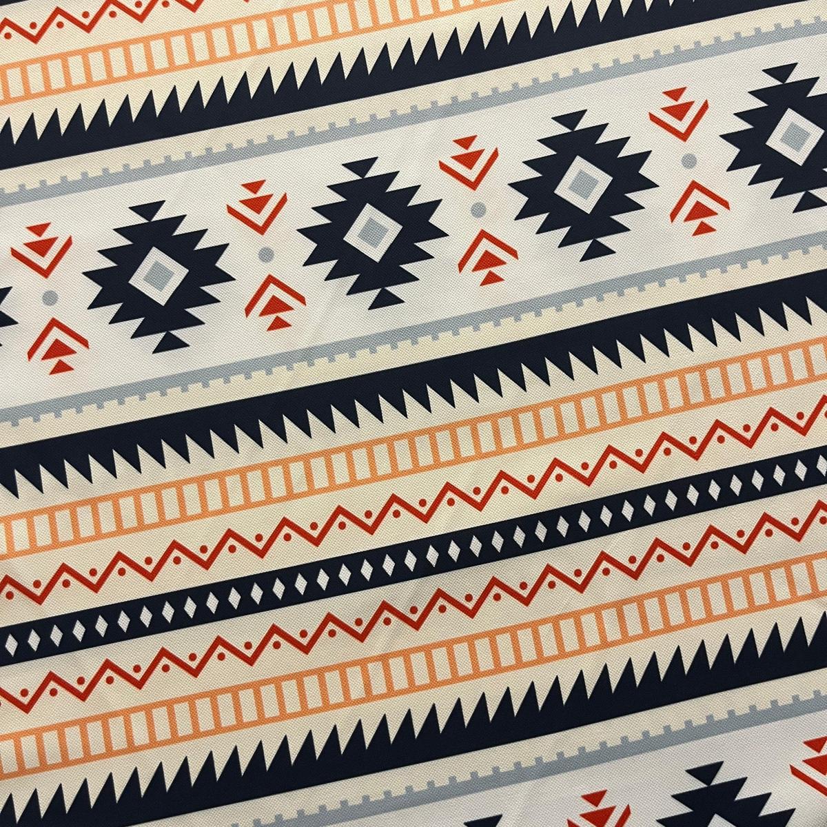 Tissu Impression Numérique - Géométrique Style Kilim Ethnique MyTissus pour Déco et Mode - Boutique MyTissus Marckolsheim Alsace