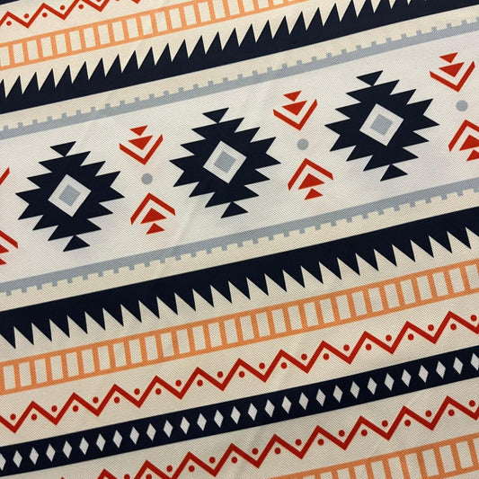 Tissu Impression Numérique - Géométrique Style Kilim Ethnique MyTissus pour Déco et Mode - Boutique MyTissus Marckolsheim Alsace