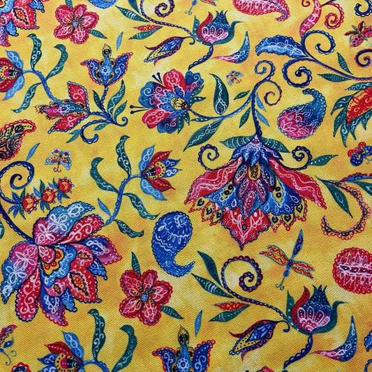 Tissu Impression Numérique - India Style pour Déco et Mode - Boutique MyTissus Marckolsheim Alsace